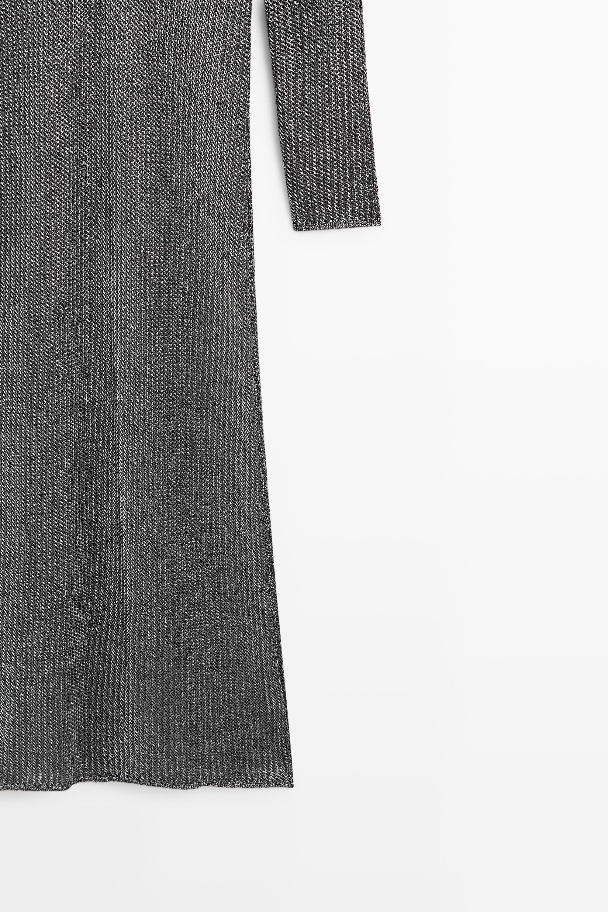 Robe longue en maille métallisée - STUDIO